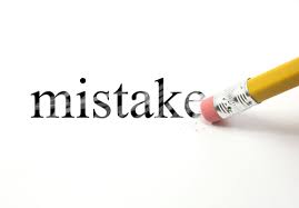 eraser and mistake
